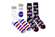 NASA Property Of 2-Pack Men Crew Socks