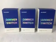3 Lot - ELEGRP 3-way Slide Wiring Dimmer Switch, 120VAC, NOB