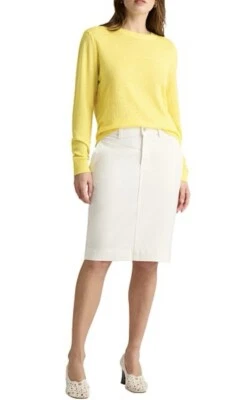 David Lawrence Drew Denim Pencil Skirt