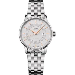 【MIDO 美度】官方授權M1 Baroncelli 永恆系列 機械女錶-30mm(M0372071103101)