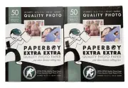 PaperBoy Extra Extra Quality 8 x 11 Glossy Photo Paper 100 Sheets Sealed