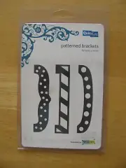 QuicKutz Die PATTERNED BRACKETS 3 Shapes NEW IN PACKAGE