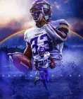 526422 DALVIN COOK Football Touchdown 1 24x18 WALL PRINT POSTER