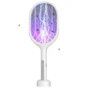 LIFEBEA Electric Fly Swatter Racket, Mosiller 2 in 1 Smart Bug Zapper with USB R