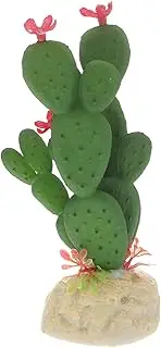 Lifelike Cactus Aquarium Ornament Realistic Plastic Fish Tank Decor Durable Non Fading Adornment for Home Aquariums Create Vibrant Underwater Scenes Safe for Fish and Water