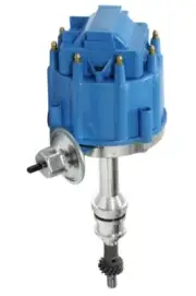 Small Block Ford 351W HEI Distributor 65k Coil Ready to Run Blue Cap D33106BU