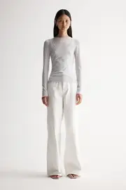 Lealah Knit Top Silver Size 6 | Elka Collective