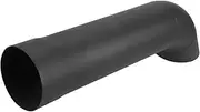 X AUTOHAUX 4.02" ID Inlet Turn Down Exhaust Tip T304 Stainless Steel Surface Blasting Mandrel Bend Elbow Tube 15.94" 405mm Overall Length Black