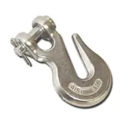 Stainless Steel 316 Clevis Grab Hook Towing Shackle 2,500 lbs 1 Pc 3/8''