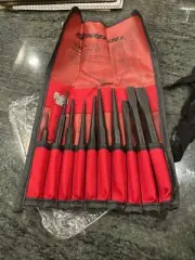 Snap On ppc710bk 11 pc punch and chisel set in pouch new
