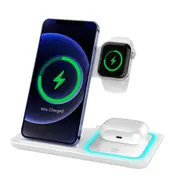 Remax 3-in-1 Wireless Charger Brainy Series Foldable RP-W53 Phone Watch Headset