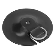 (Black)Surfboard Camera Mount Base With D Ring PVC Stable Surfboard Camera AN