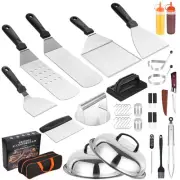 Spatula Stainless Steel Griddle Accessories Kit 35 Pcs Bbq For Blackstone Camp