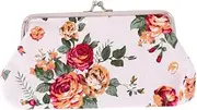 [FOYTOKI] Retro Embroidered Purse Vintage Purse Floral Clasp Closure Wallet Women's Fashion