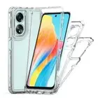 For OPPO A18 A38 A54 A78 4G A79 5G Reno10 Pro Clear Shockproof Back Case Cover