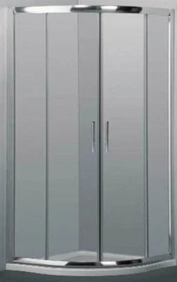 800/900/1000mm Round corner Sliding door Shower Screen Framed Bar handle
