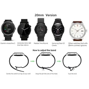 適配三星錶帶Samsung Gear Sport SM-R600 Gear S2 Classic硅膠運動錶帶20mm 七佳錶帶配件