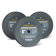 3PK 6-Inch Aluminum Oxide Grinding Wheels for Bench Grinders – 60/100/150 Grit