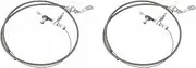 2X Car Gas Accelerator Cable Kick Down Cable Transmission Kickdown Trans C-4 Detent for C4 Ranchero