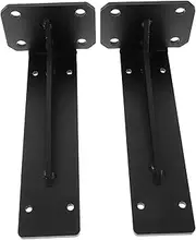 OSALADI 2pcs Suspended Tv Cabinet Bracket for Dash Shelf Holder Brackets Scaffold Shelves Support Brackets Peonies Heavy Duty Bracket Triangle Shelf Bracket The Widened Bracket Iron Black