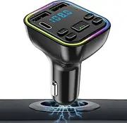 Car Wireless Transmitter - Wireless Multifunctional Radio Adapter,Vehicle Phone Charger, Portable Radio Receiver for Charging Smartphones