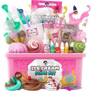 DIY Ice Cream Slime Kit for Girls, Amazing Ice Cream Slime Making Kit to Make...