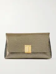 [TOM FORD] TOM FORD - Textured-lamé Clutch - Gold - One size One size Gold