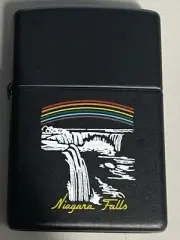 ZIPPO 2001 N.F. RAINBOW BLACK MATTE NIAGARA FALLS LIGHTER UNFIRED IN BOX K869