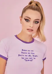 [Sugar Thrillz] Poetic Justice Ringer Tee