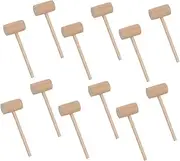 ERINGOGO 15Pcs Mini Wooden Mallets for Crab and Lobster Practical Seafood Hammers Multi Purpose Mini Hammers for Family Dinners and Parties for Adults