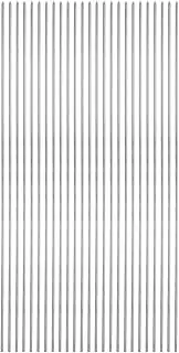 uxcell 25pcs Metal Kebob Skewers 28cm x 2.2mm Stainless Steel Round Sticks Reusable BBQ Barbecue Skewers Outdoor Grill Grilling Stick for Meat Shrimp Fruit Vegetables