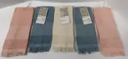 Lot 5 VTG Charles Craft 14 Ct Counted Cross Stitch Embroidery Fingertip Towels