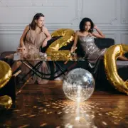 Apluschoice 12" Mirror Glass Ball Disco Home Party Club Stage Reflect Light