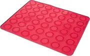 [Lurch] Baking mat Macaron Flexiform 38x30cm in Ruby, Silicone, 20 x 15 x 10 cm