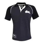 NRL South Sydney Rabbitohs Men's Raglan Knit Polo Shirt - Size Small