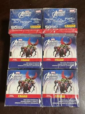 2013 Panini Marvel Avengers Assemble Factory Sealed Box x6