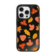 iPhone 16 Pro Mirror Case MagSafe Compatible Leaves by Laura Jane Illustrations