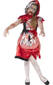Horrid Miss Hood Girls Zombie Costume