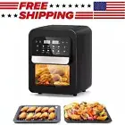 6.5QT Toaster Oven Air Fryer Combo 8in1 1400W Hot Airfryer with LCD Touchscreen