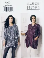 Vogue Sewing Pattern V9171 Marcy Tilton Loose Pullover Tunic Tops Sizes 4-14 NEW