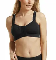Carefix Alice Post-Op Bra (Hook & Eye Front Closure, Front Adj Straps) - Black