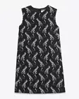 SAINT LAURENT YSL Gun Pop Print Sleeveless Shift Mini Dress Size 40