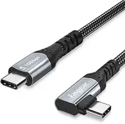 100W USB-C Cable with E-Marker Chip, 1m 90 Degree 5A Power Delivery USB 3.1 Gen 2 Type C to C 10Gbps Data Fast Charging Cord Compatible for Google Pixel 4 3 2 XL,Mac-Book,Pixelbook,S20,Black