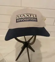 Maxfli Revolution Golf Cap Hat Adjustable Seize Power Take Control Blue/Gray NWT