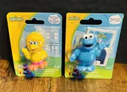 Sesame Street Workshop 2.25” Mini Figures: Cookie Monster & Big Bird NEW