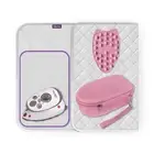 Mini Iron, Rest & Ironing Mat - Lightweight Mini Steam Iron with Hard Shell T...