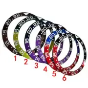 38mm Multi-color RLX GMT Numberal Aluminium Alloy Watch Bezel Insert Watch Part