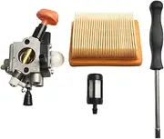 1sets Carburetor Kit Fit for FS89 FS91 FS111 FS131 HT102 HT103 4180-120-0615 Brushcutter Home Garden Power Tool Replcement Parts