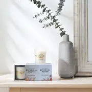 Botanical House 2 Pack Candles - Pear & Bergamot/Freesia & Tea 26X8X7cm Green