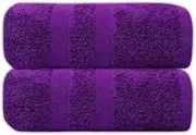 manucci EXTRA LARGE JUMBO BATH SHEETS 90 X 150CM 500GSM 100% EGYPTIAN COTTON TOWEL (purple, 2)